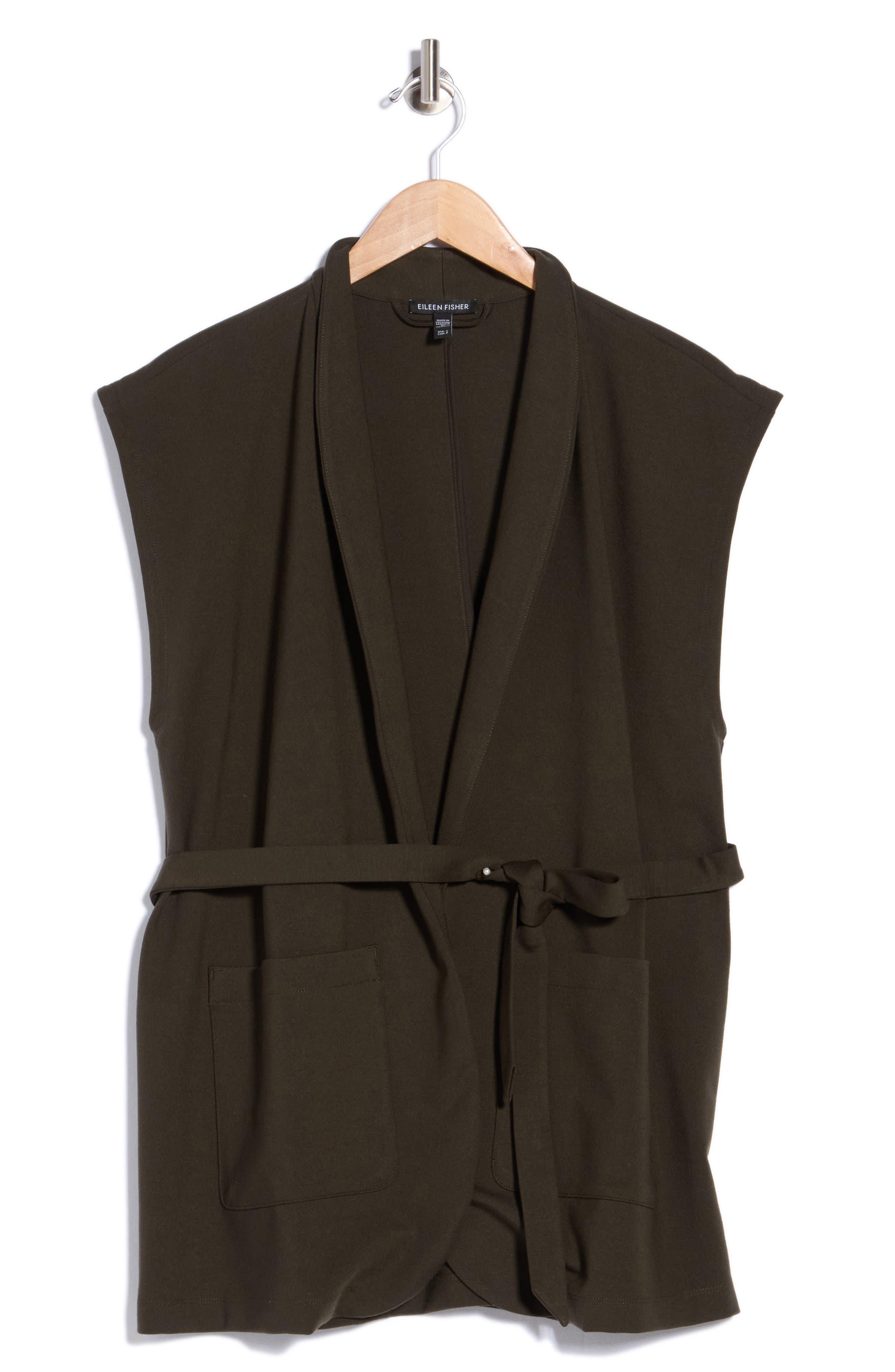 High Collar Long Vest