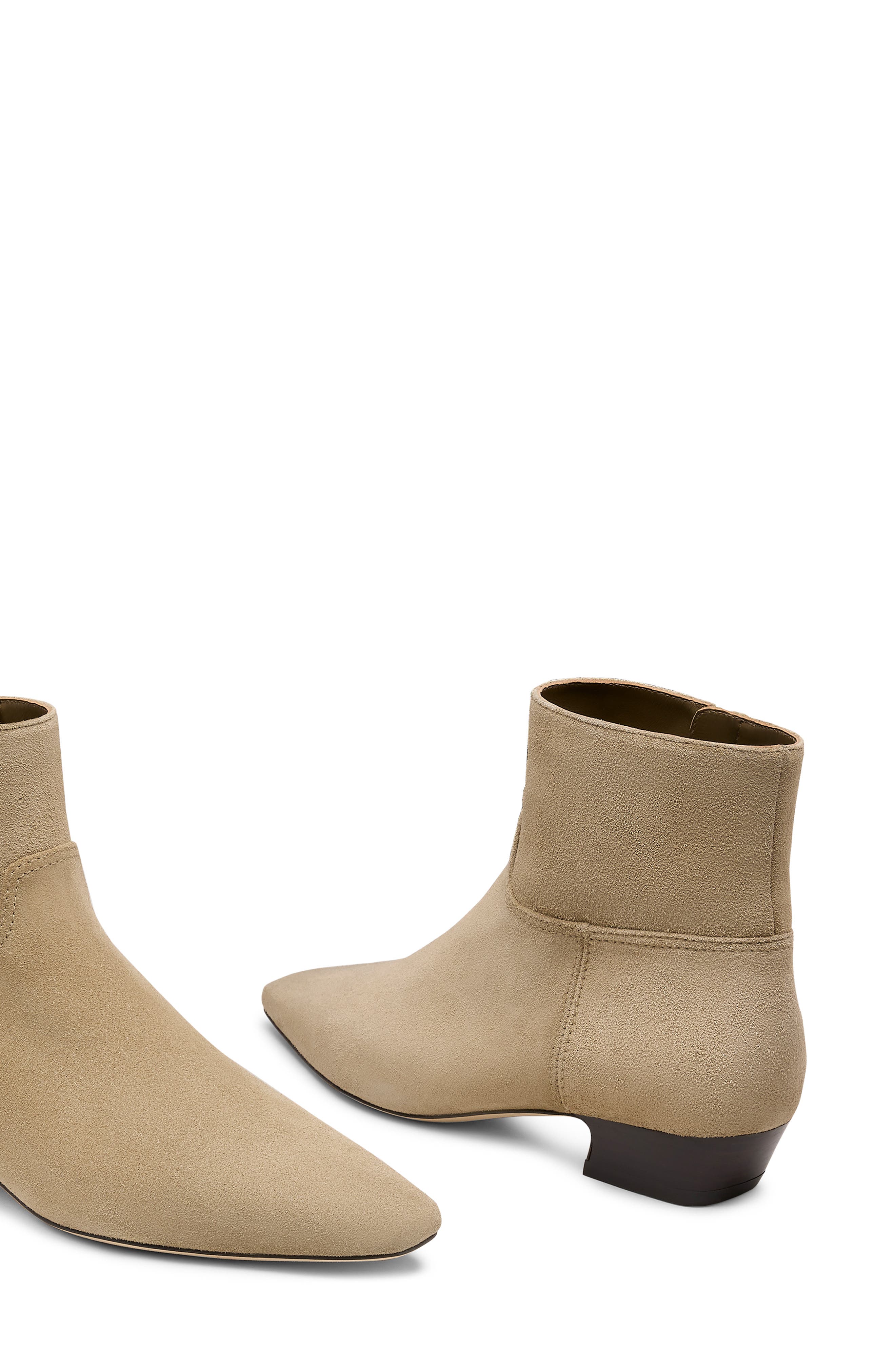 Stuart Weitzman Stassi Zip Bootie, Alternate, color, Golden Olive/ Marron Vino