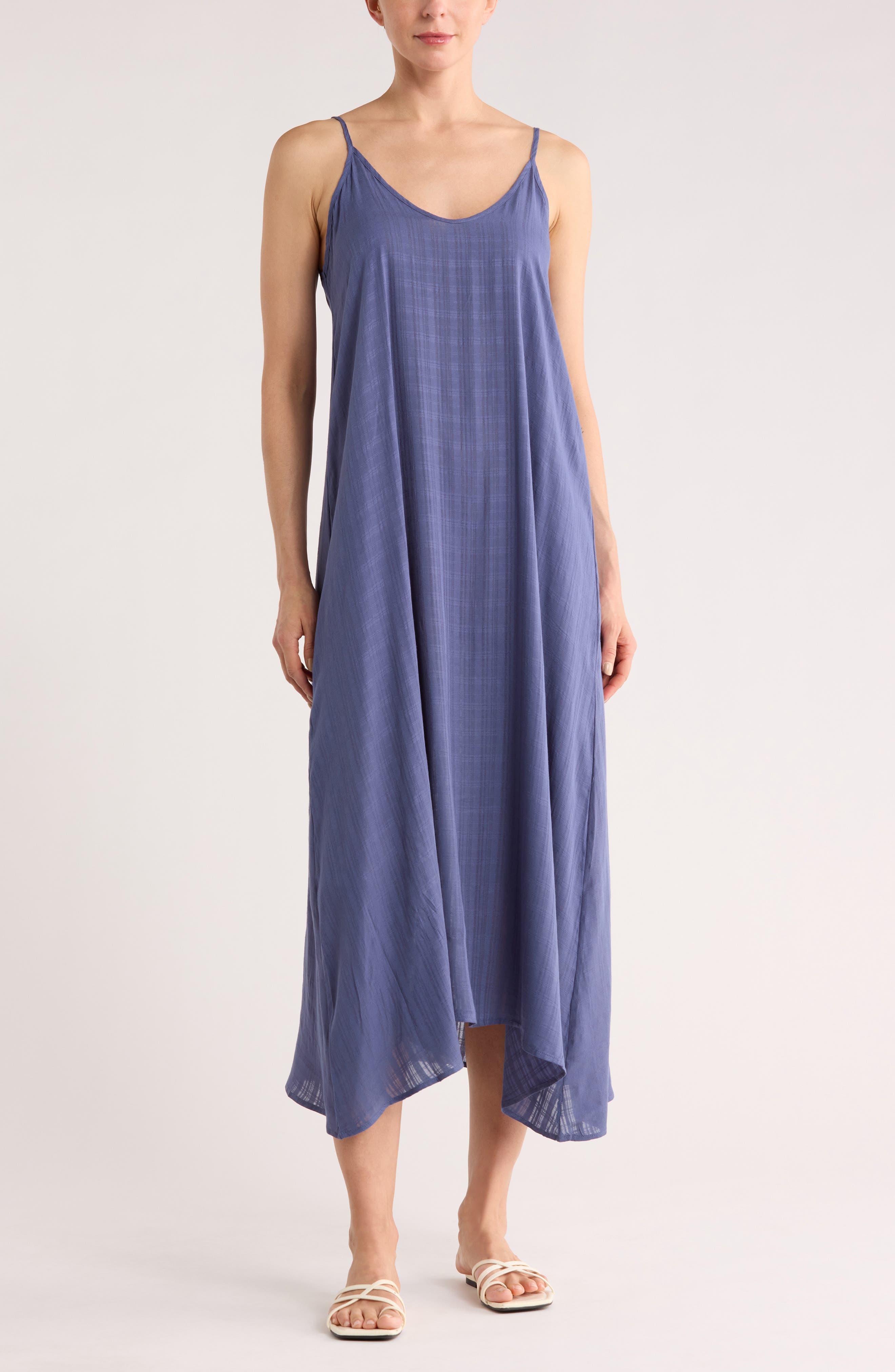 Textured Flowy Cover-Up Dress