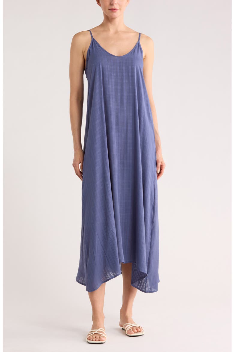 Textured Flowy Cover-Up Dress, Main, color, BLUE INDIGO
