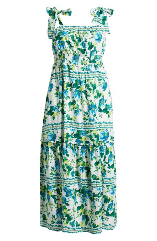 Chelsea28 Floral Print Tie Strap Maxi Sundress