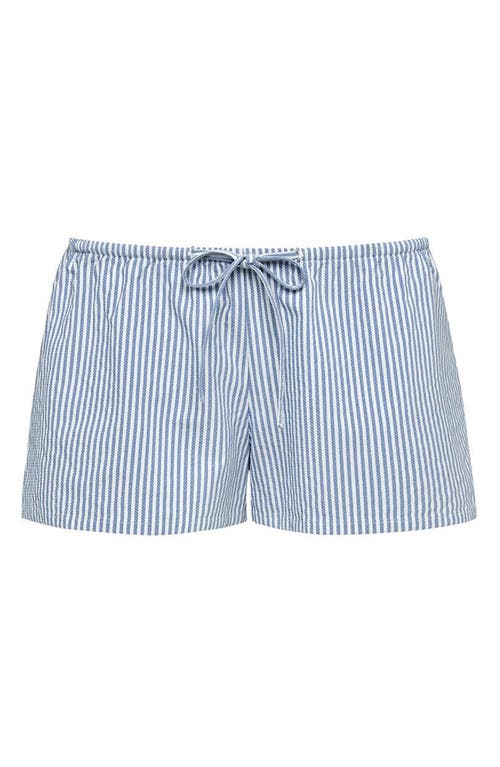 Montce Drawstring Cover-up Shorts In Blue