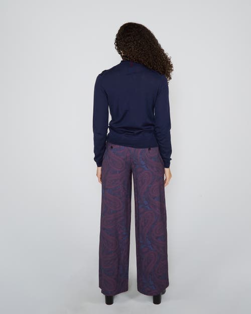 Lords Of Harlech Rona Turtleneck Sweater In Blue