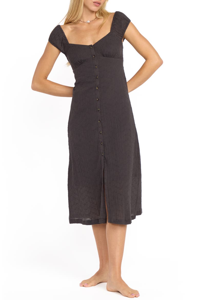 Distant Tides Midi Dress, Main, color, BLACK SANDS