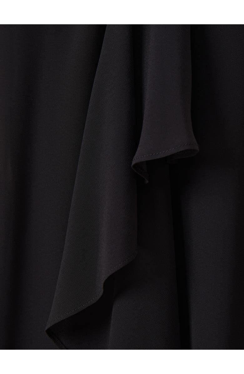 Adrianna Papell Draped Ruffle Chiffon High-Low Dress, Alternate, color,