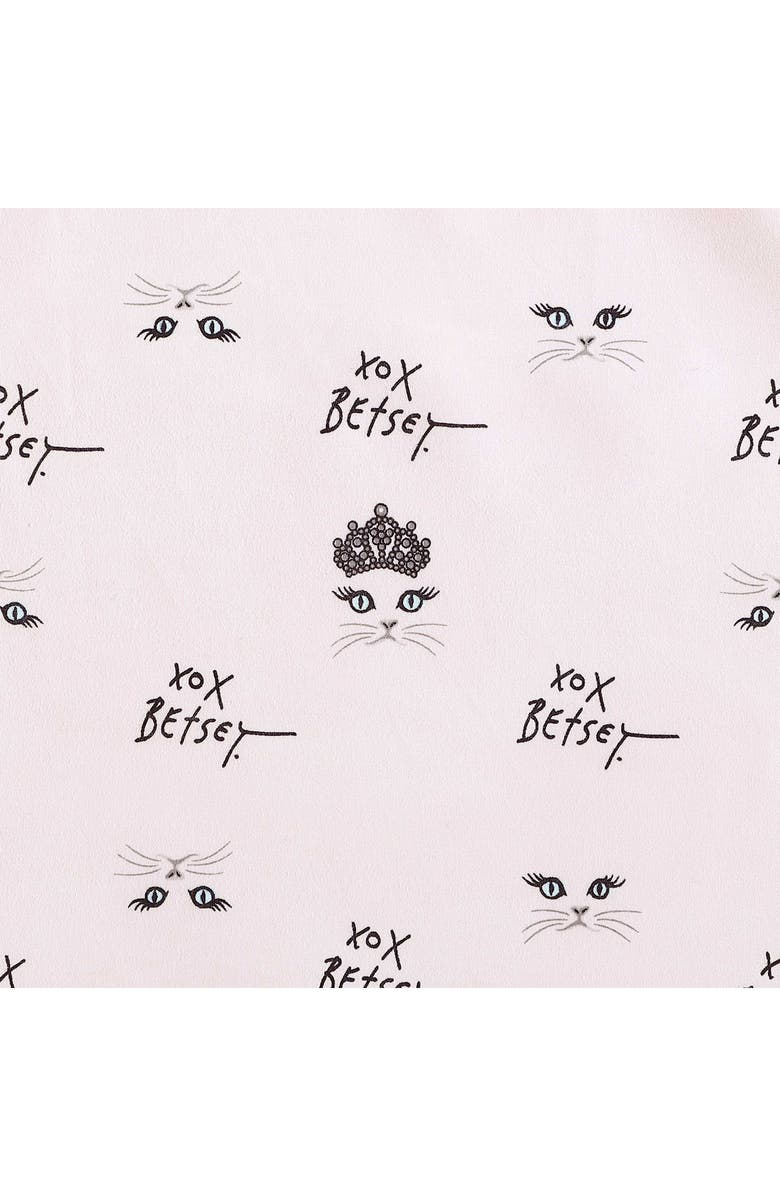 Betsey Johnson XOX Bling Kitty Microfiber Sheet Set, Alternate, color, 