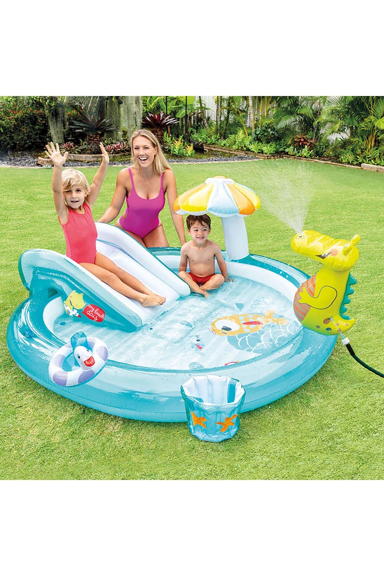 Inflatable Pool Play Center, Alternate, color, Multicolored