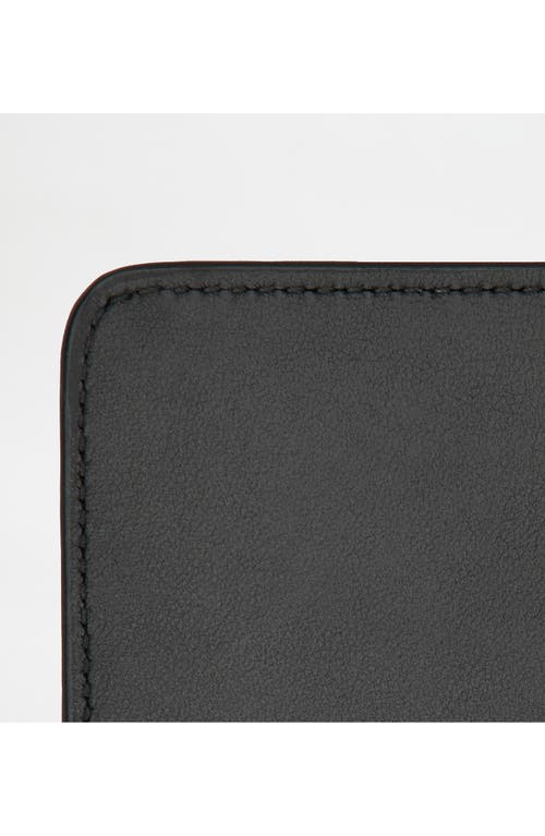 Tod's Mini Leather Flap Bag In Nero