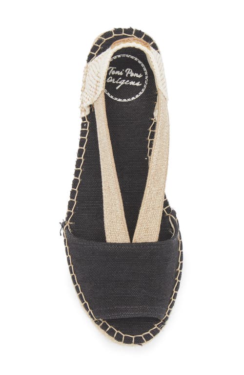 Toni Pons Elora Espadrille Sandal In Black
