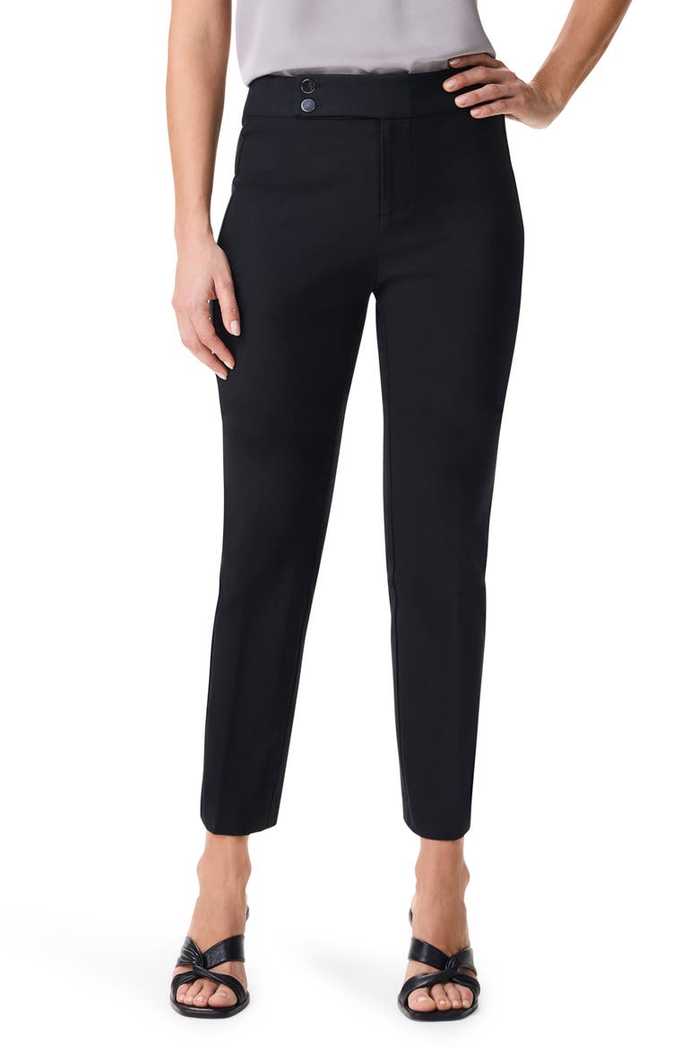 Copley 28-Inch Straight Cotton Bi-Stretch Extended Tab Pant, Main, color, BLACK ONYX