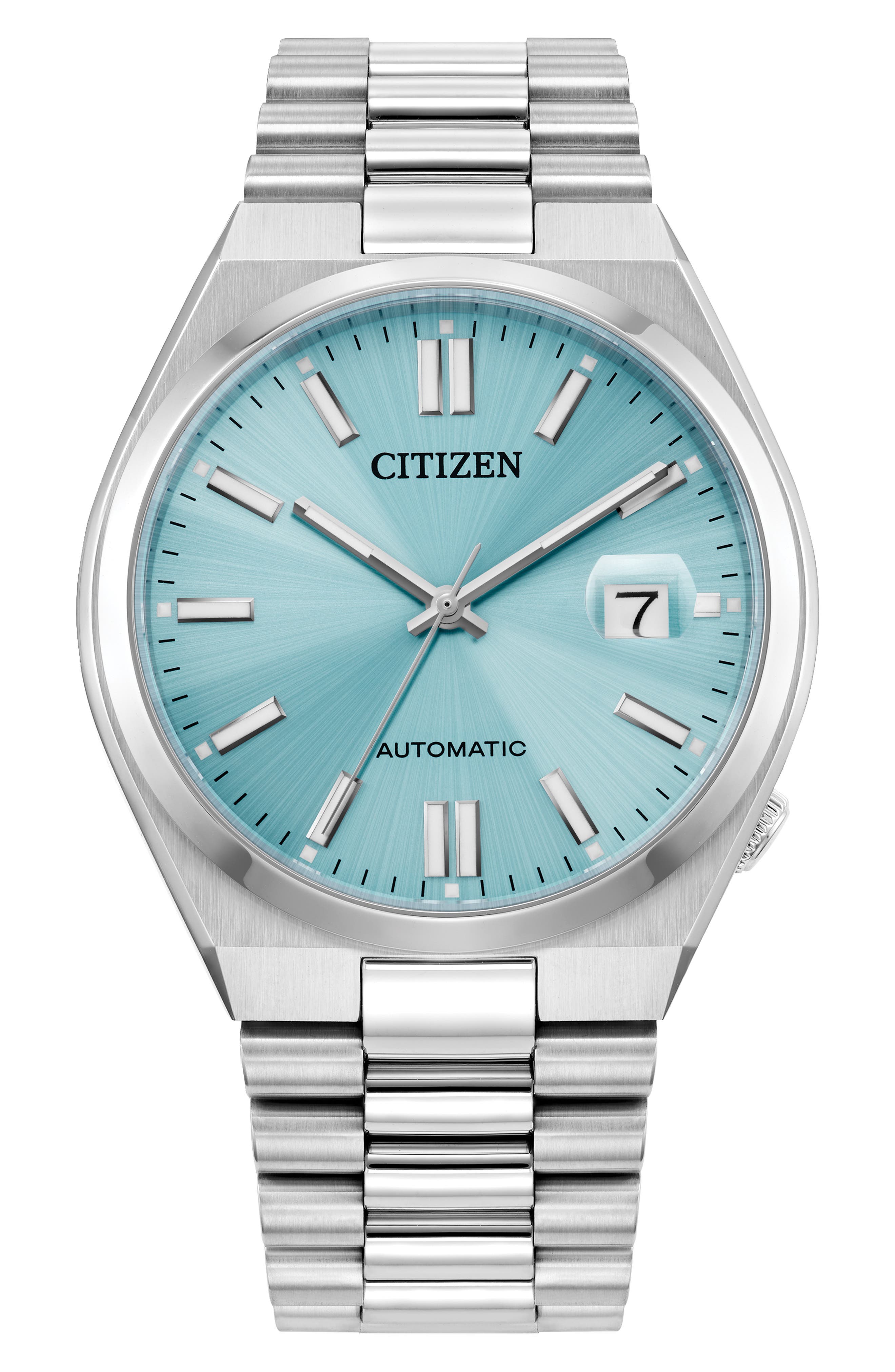 SILVER-TONE SKY BLUE