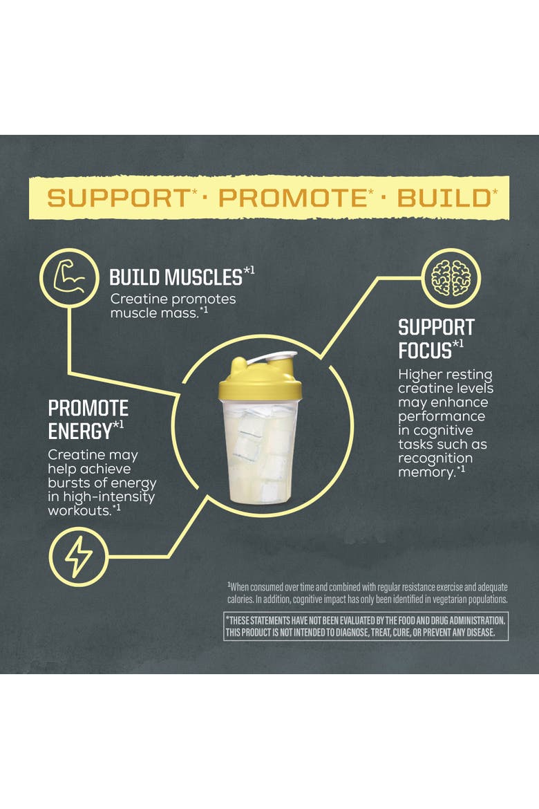 Active Creatine Monohydrate Powder, Alternate, color, Lemonade, 350g