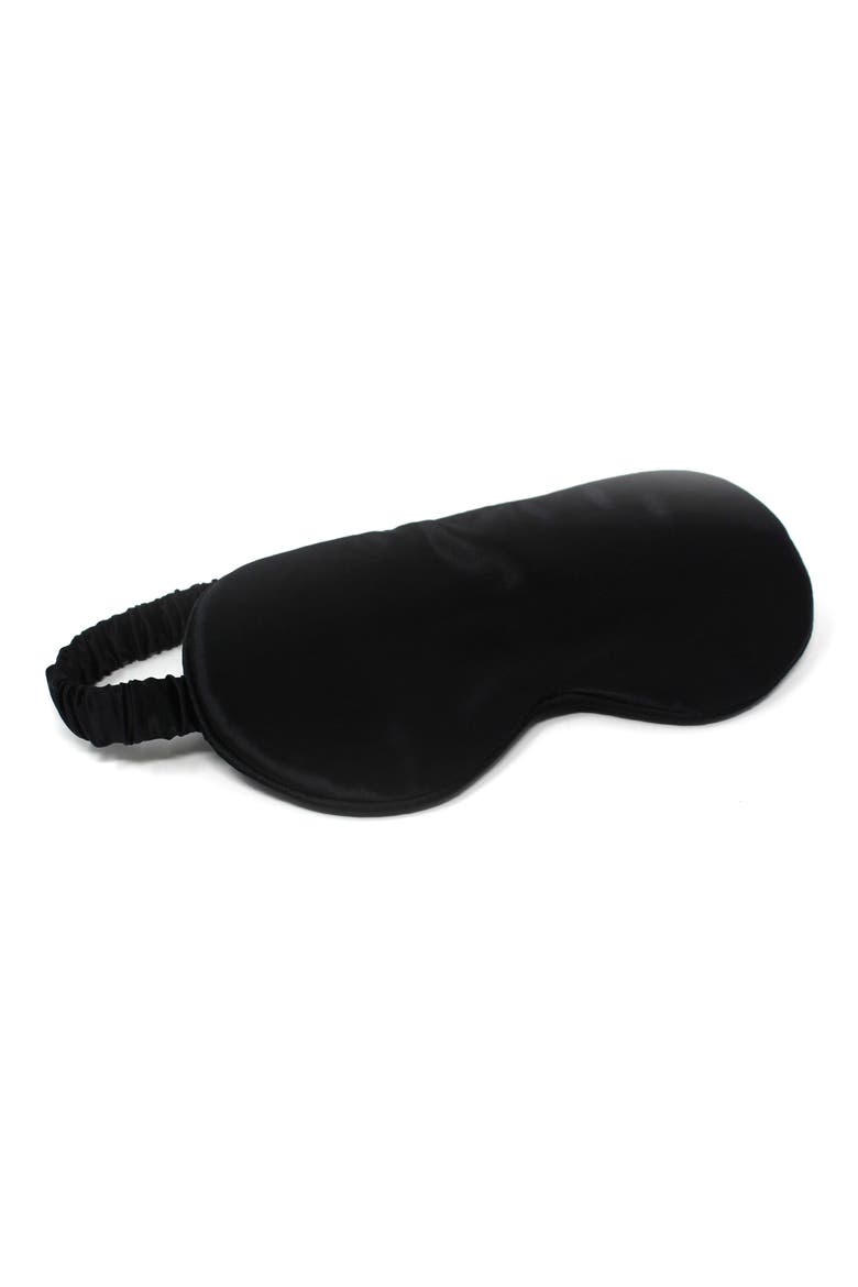 Mulberry Silk Eye Mask, Alternate, color, BLACK