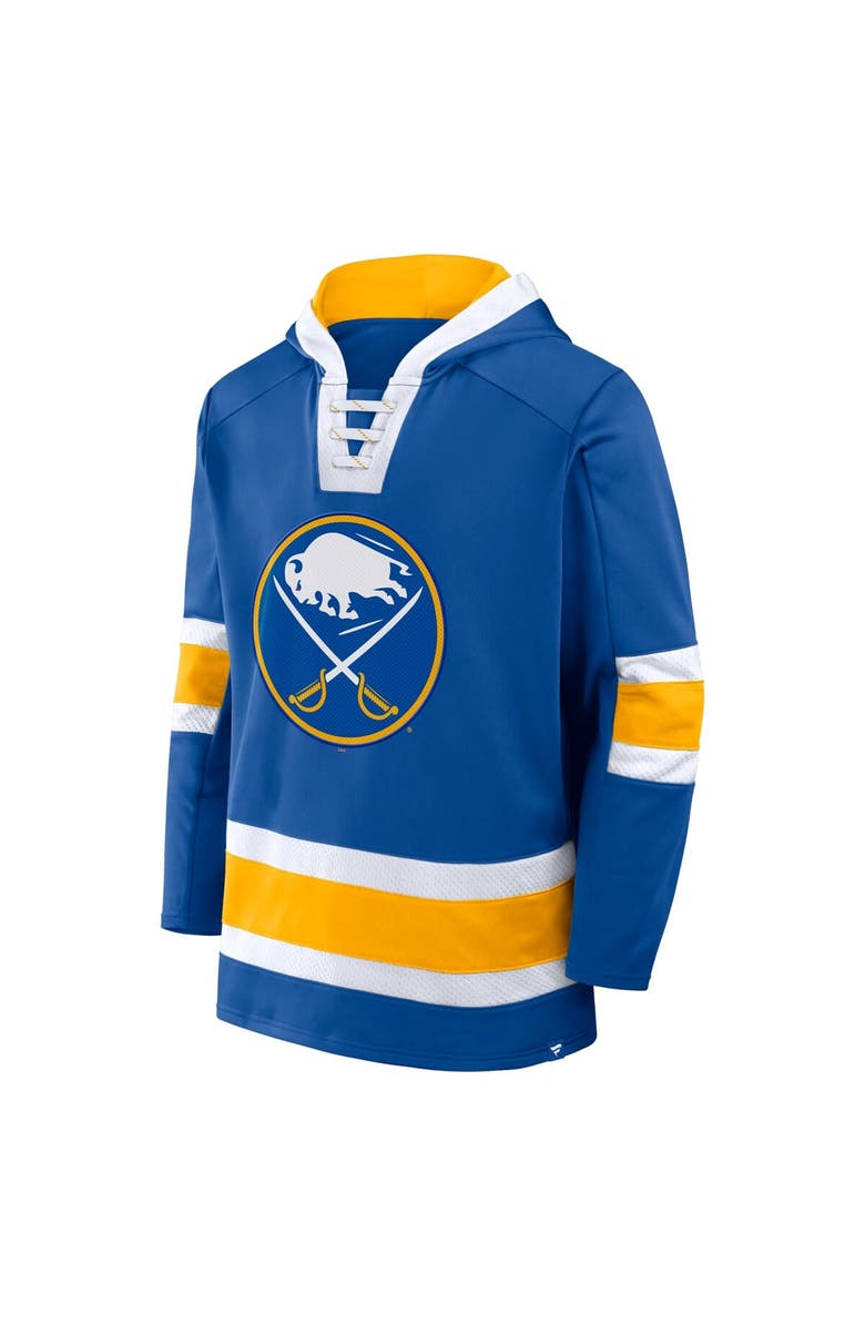 FANATICS Men's Fanatics  Royal Buffalo Sabres Inside Line Fleece Pullover Hoodie, Alternate, color, Royal