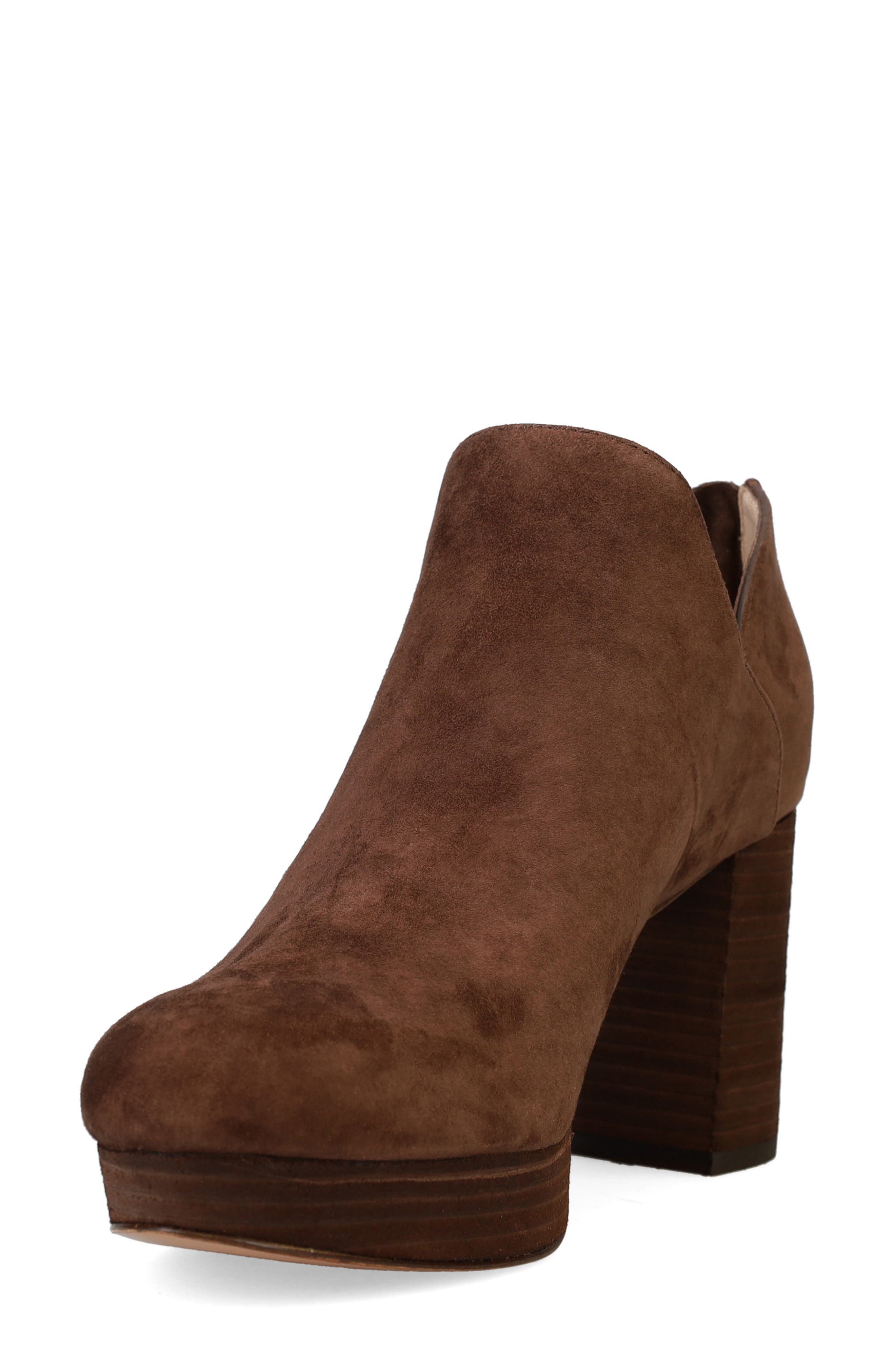 Pelle Moda Lesia Platform Bootie, Alternate, color, Dark Oak