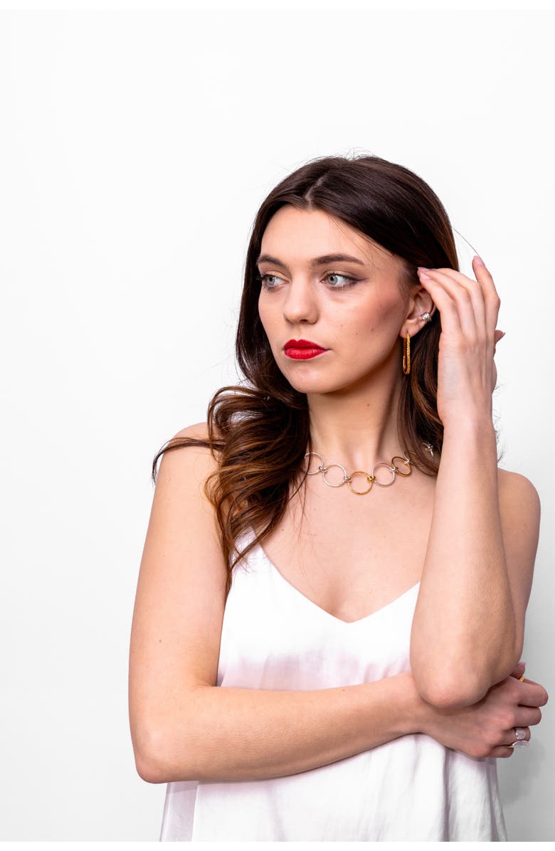 Lucy Quartermaine Multi Finish Hula Necklace, Alternate, color, Multi Color