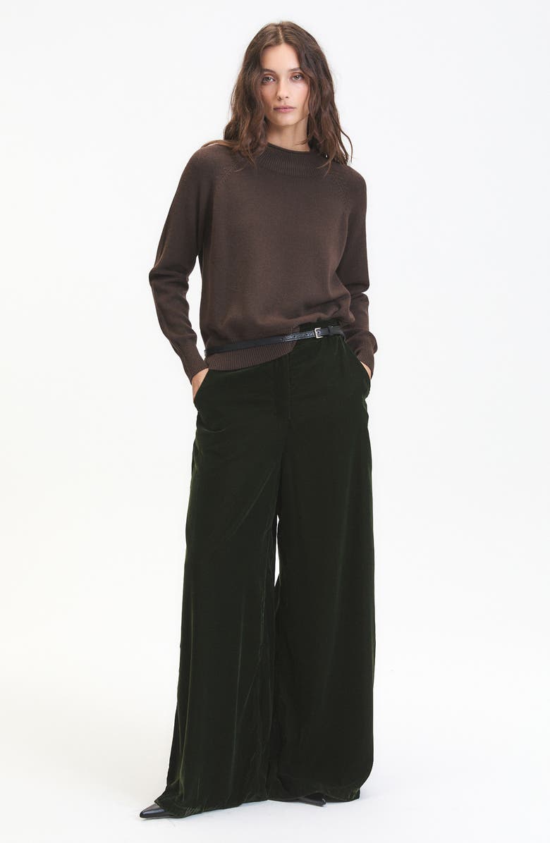 DELUC Douglas Crewneck Sweater, Alternate, color, Chocolate Brown