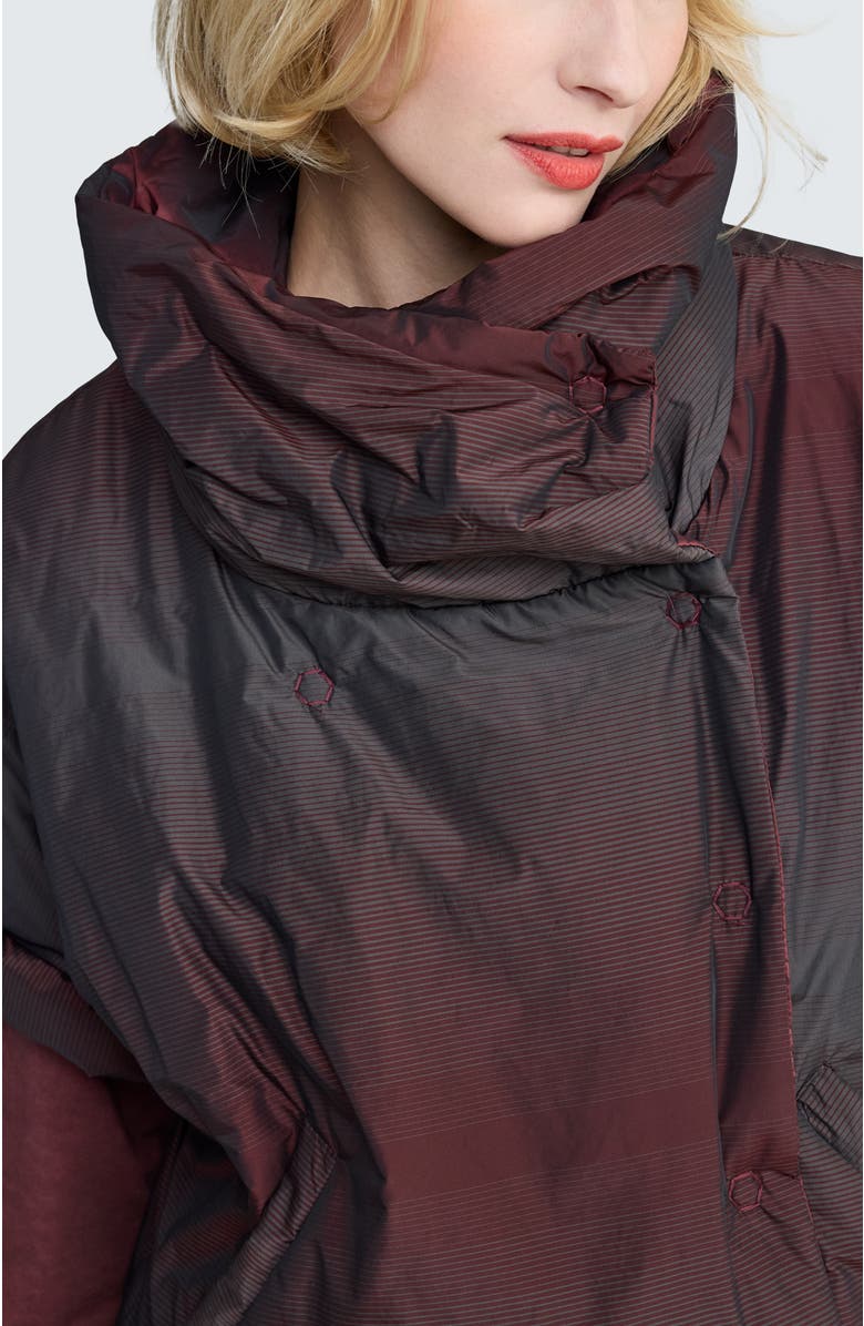 LUUKAA Stella Sculptural Cropped Jacket, Alternate, color, Mulberry