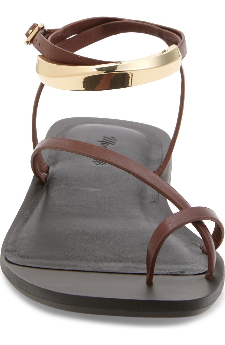 Madewell Lisbon Ankle Wrap Sandal, Alternate, color, Cherry Wood