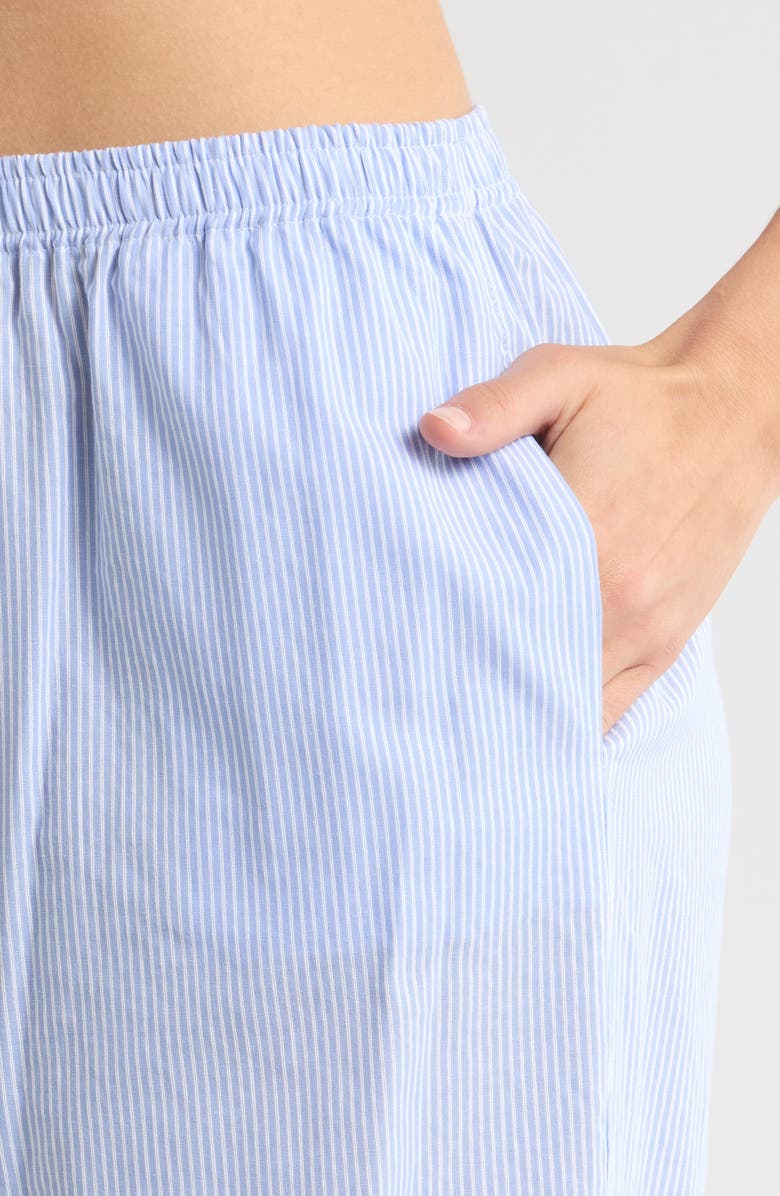 WAYF Sara Pull-On Cotton Pants, Alternate, color, Blue-Ivory Stripe