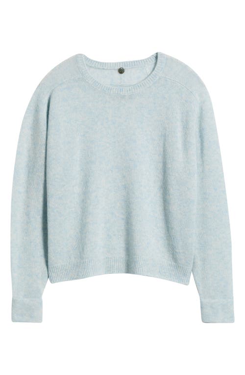 Margaret O'leary Crewneck Rolled Cuff Cashmere & Silk Sweater In White
