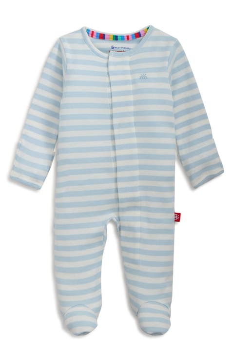 Kids' Striped Organic Cotton Footie