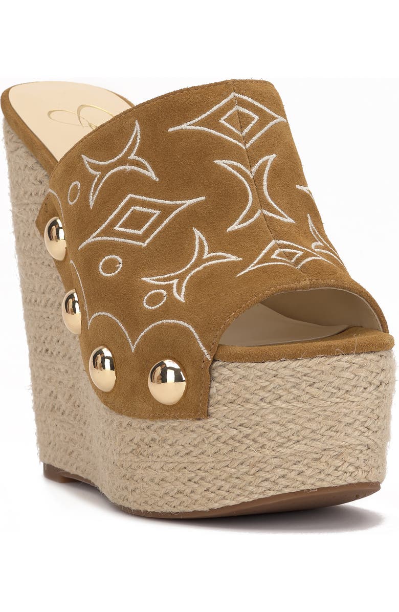 Jessica Simpson Vadim Platform Wedge Sandal, Main, color, Saddle Ranch