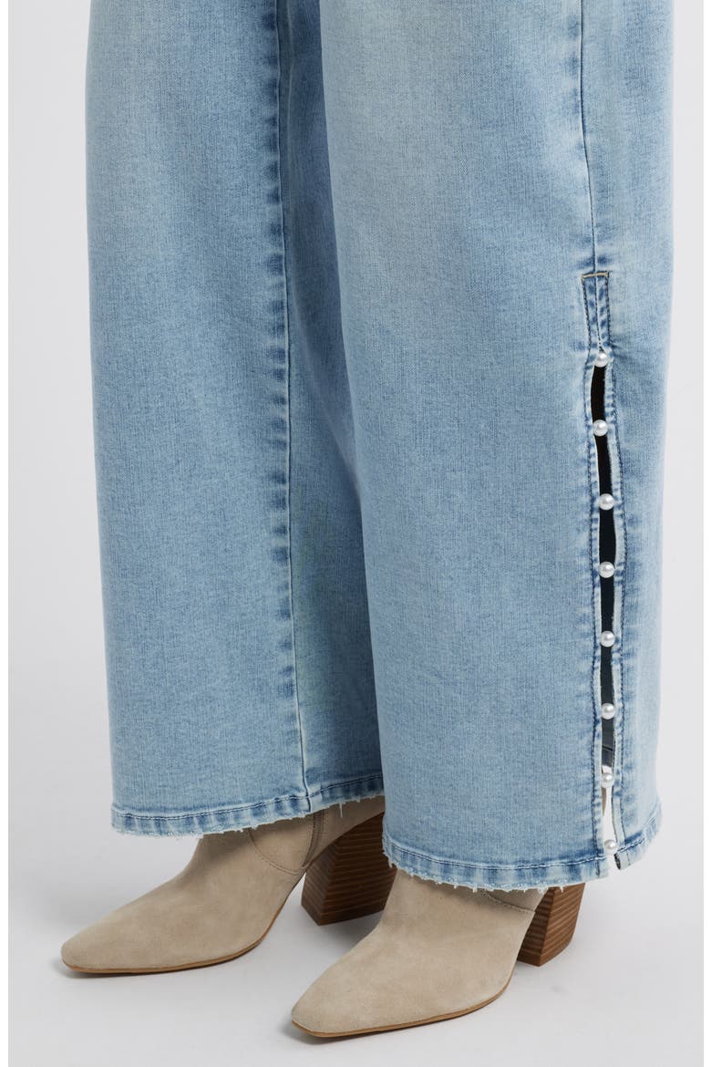 Sam 'Ab'Solution High Waist Wide Leg Jeans, Alternate, color, LIGHT BLUE ARTISANAL