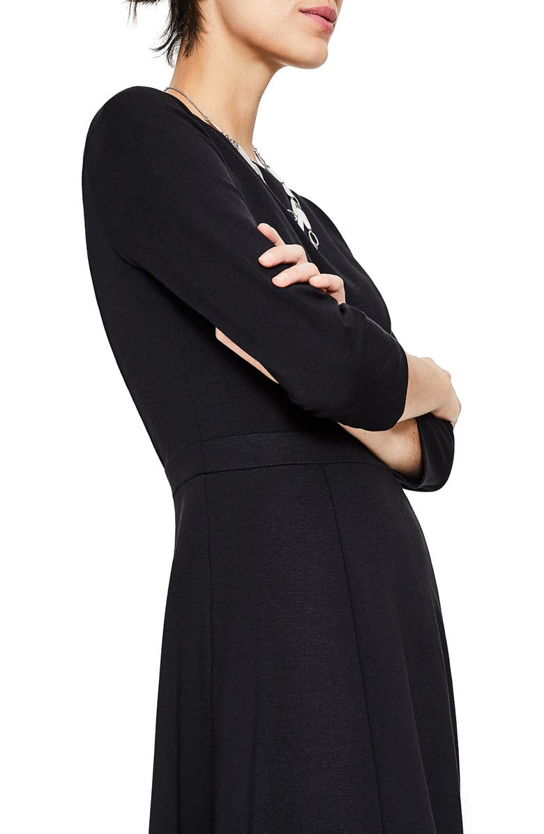 Boden Claudia Colorblock Ponte Midi Dress, Alternate, color, 