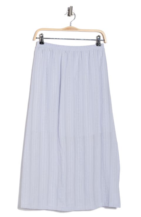 Cotton Jacquard Midi Skirt