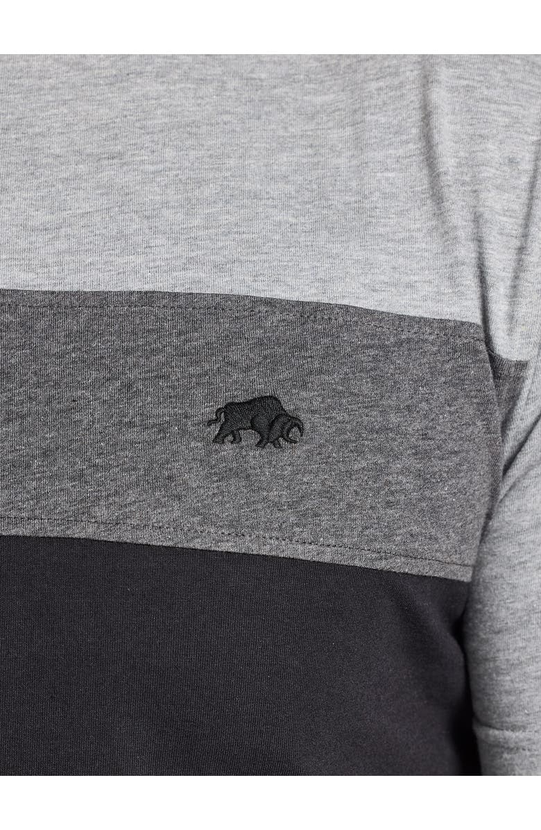 Raging Bull Short Sleeve Crew Neck Panel T-Shirt, Alternate, color, Black