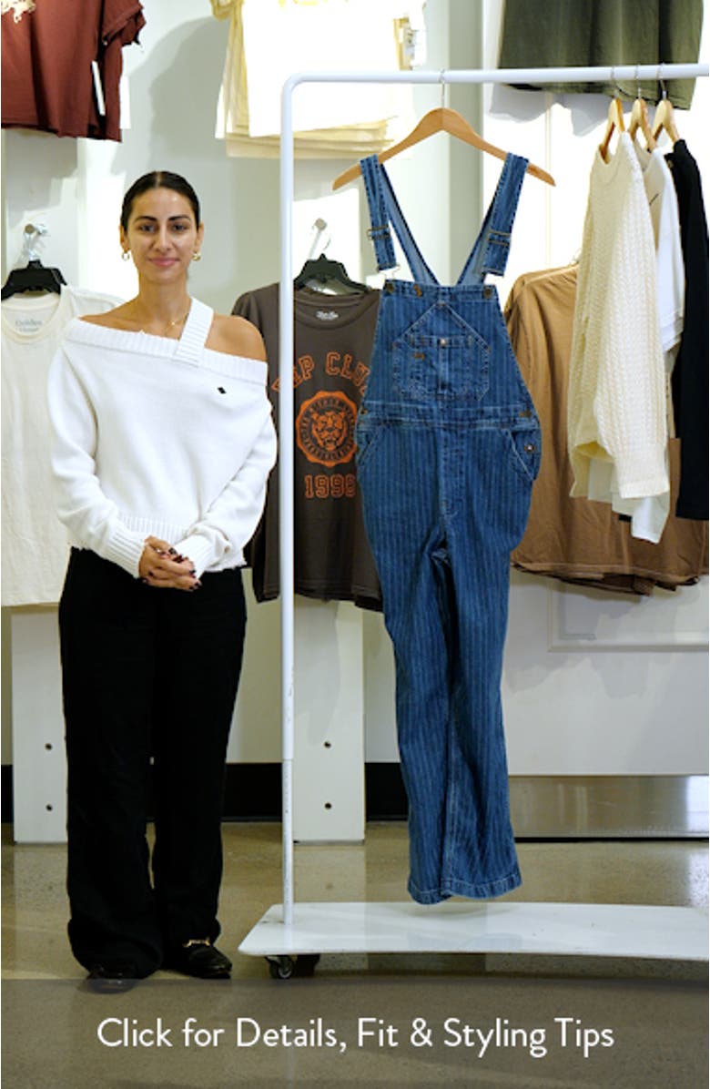 Riveter Stripe Denim Overalls, sales video thumbnail