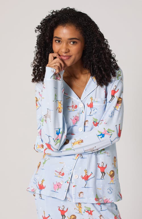 Bedhead Pajamas Print Jersey Pajamas In Blue