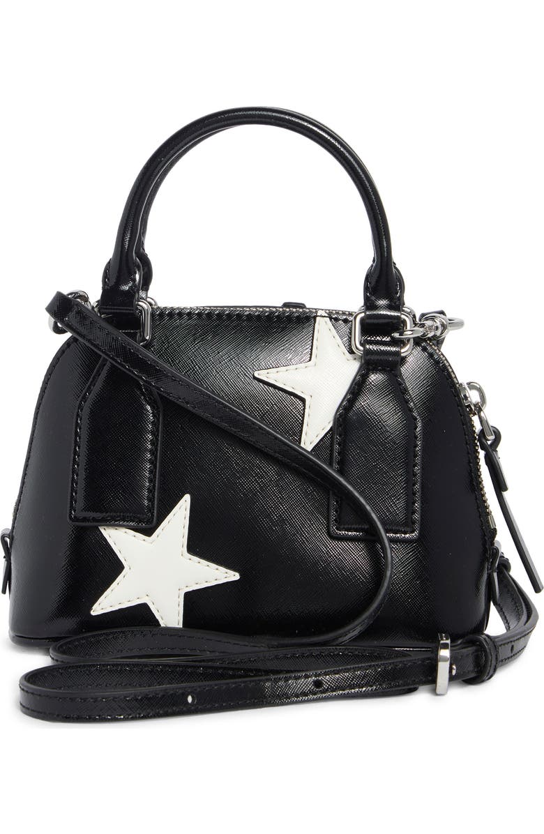 Marc Jacobs Star Patchwork Dome Satchel, Alternate, color, Black Multi