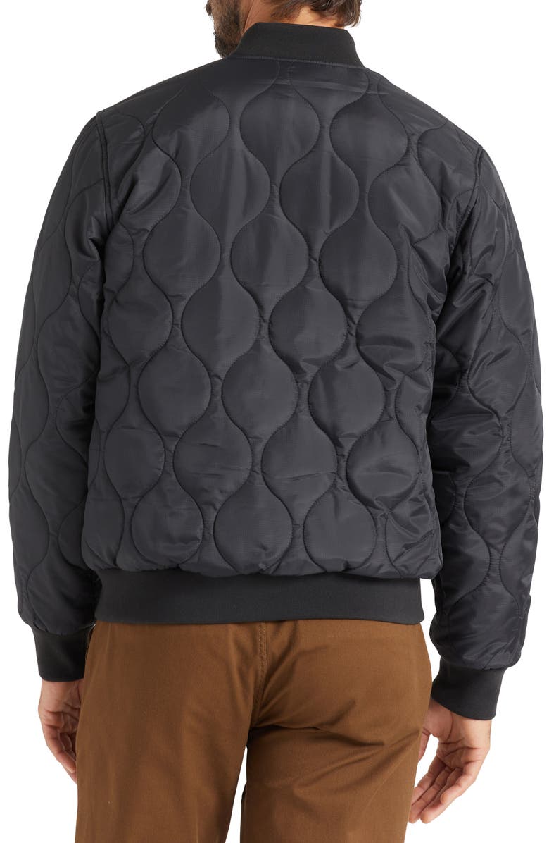 Brixton Dillinger Quilted Bomber Jacket, Alternate, color, 