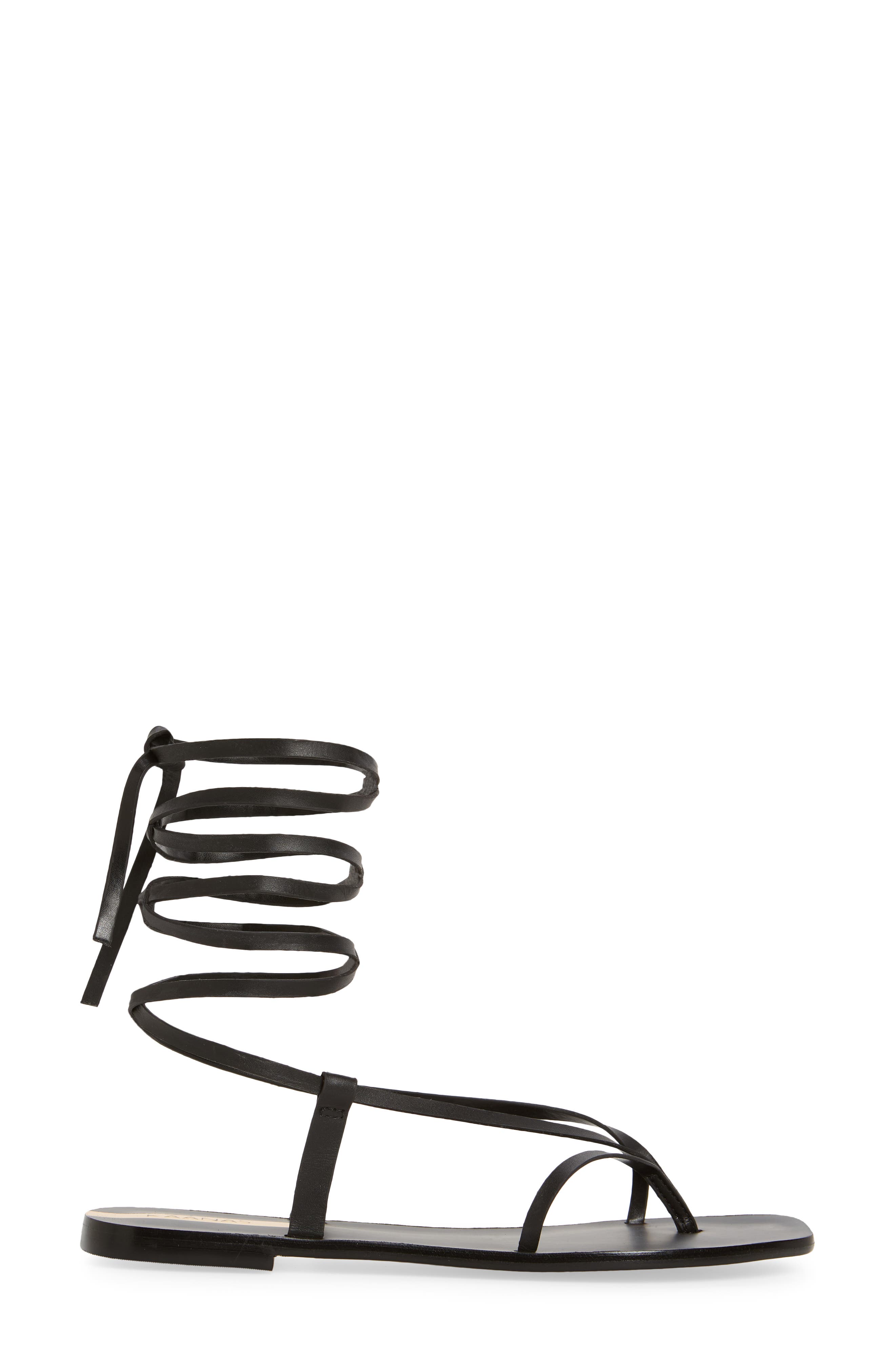 Kaanas Paloma Ankle Tie Flat Sandal, Alternate, color, 