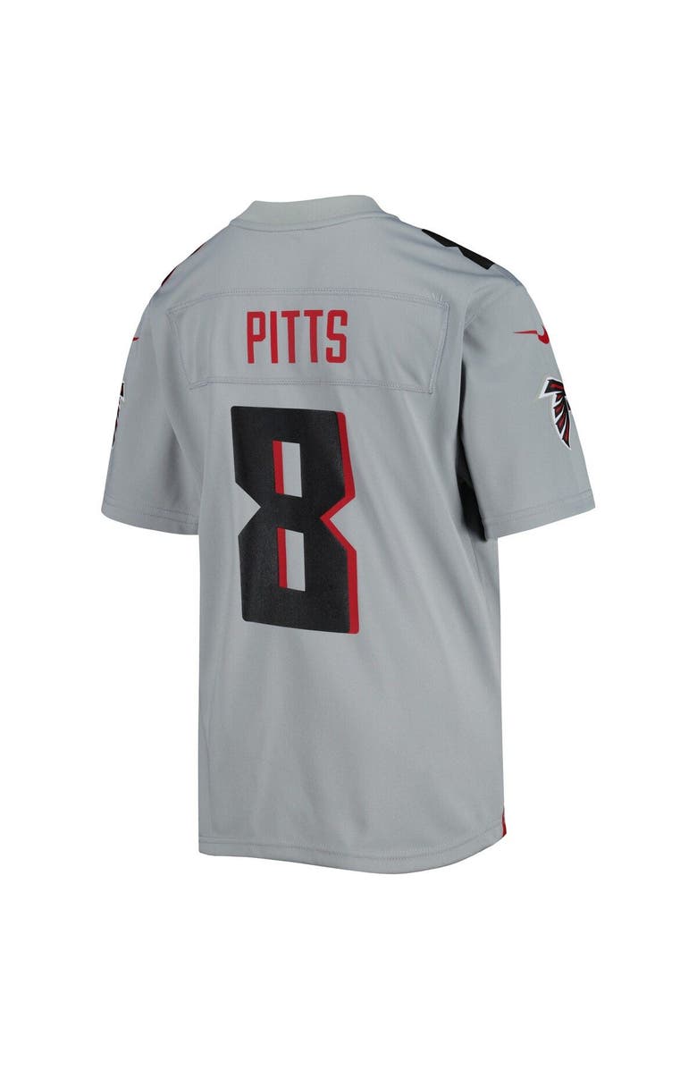 Nike Youth Nike Kyle Pitts Gray Atlanta Falcons Inverted Game Jersey, Alternate, color, Gray
