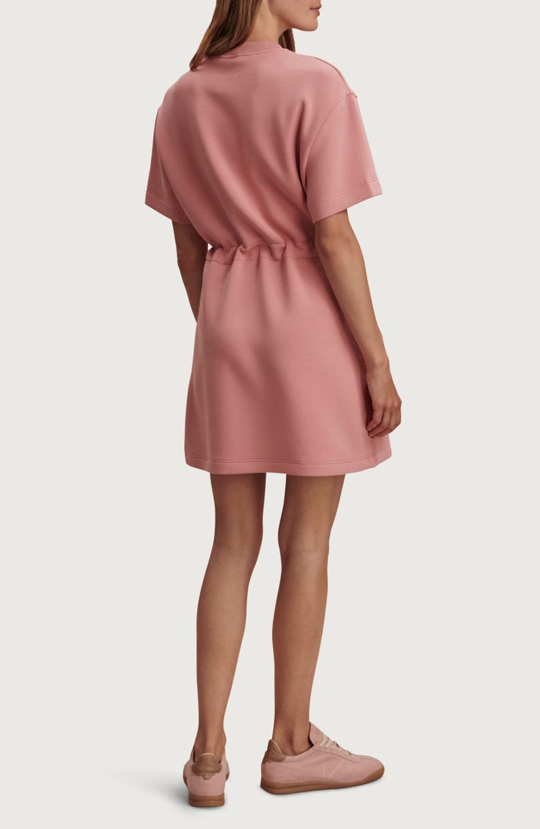 Varley DoubleSoft Short Sleeve Dress, Alternate, color, Brandy Rose