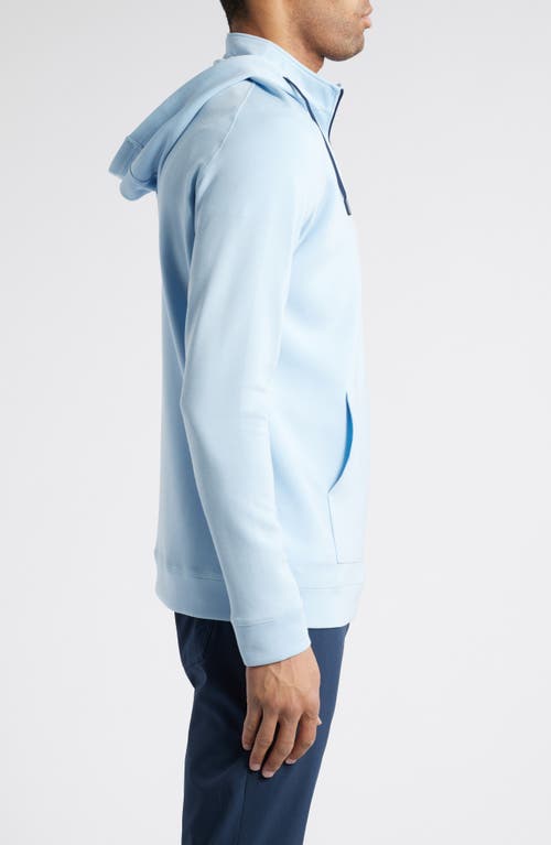 Swannies Jonathan Quarter Zip Golf Hoodie In Sky