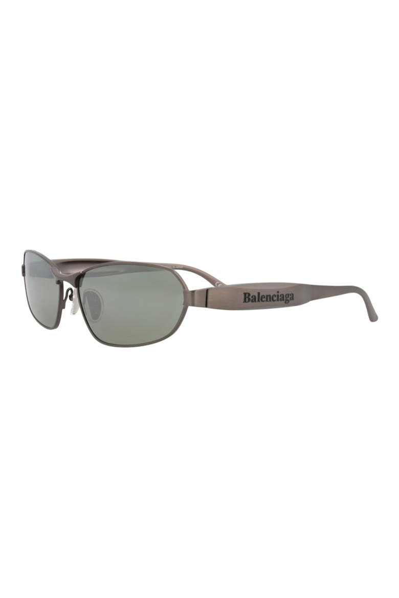 66mm Novelty Sunglasses, Alternate, color, RUTHENIUM RUTHENIUM GREEN