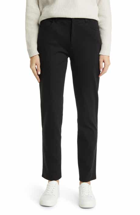 Eileen Fisher High Waist Ponte Knit Slim Fit Jeans