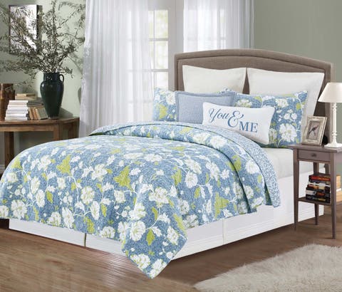 Primrose Scroll Full/Queen 3-Piece Quilt Bedding Set