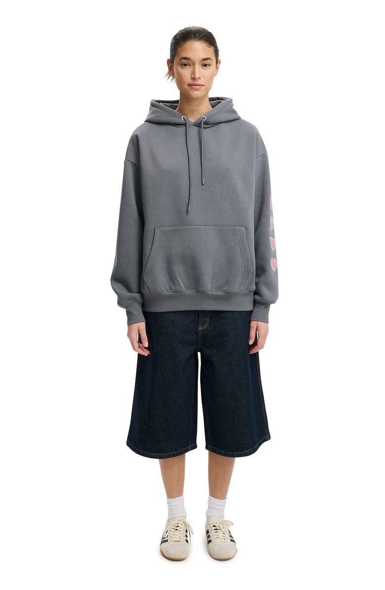 Cotton On Women's Premium Oversized Graphic Hoodie, Alternate, color, 