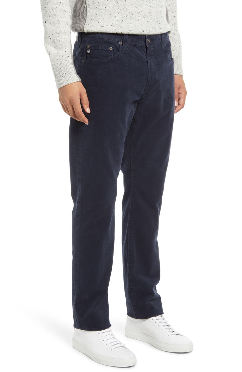 AG Everett Straight Leg Corduroy Pants, Alternate, color, Blue Express