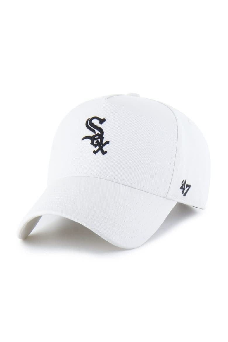 Men's '47 White Chicago White Sox Foundational Pinch Offside Adjustable Hat, Alternate, color, Cream