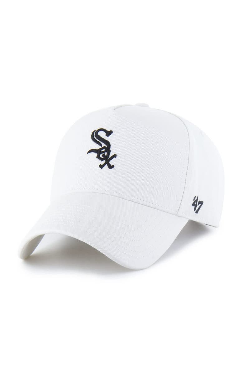 '47 Men's '47 White Chicago White Sox Foundational Pinch Offside Adjustable Hat, Alternate, color, Cream
