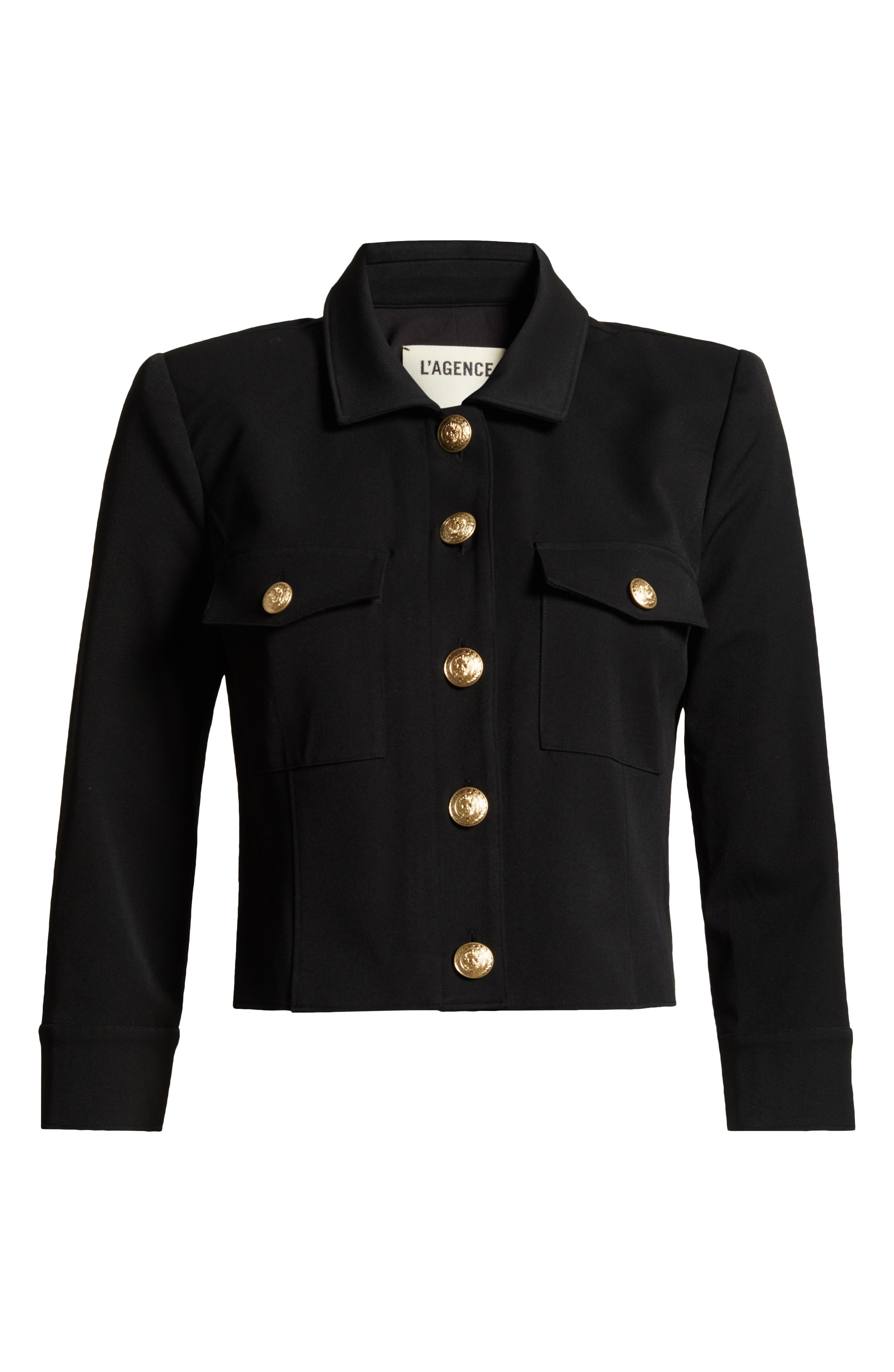L'AGENCE Kumi Fitted Crop Jacket (Women) | Nordstrom