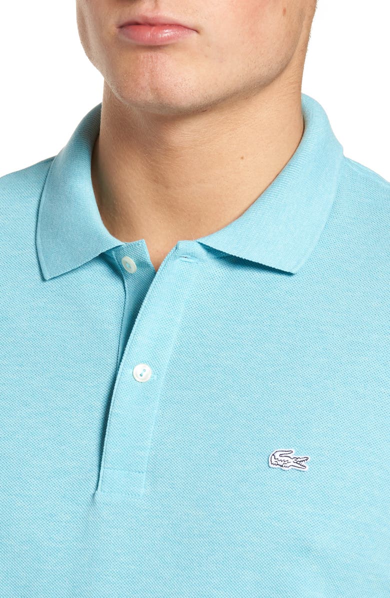 Lacoste 'White Croc' Regular Fit Piqué Polo, Alternate, color, 