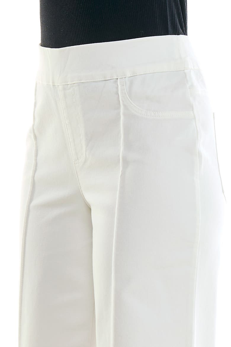 Pull-On Wide Leg Jeans, Alternate, color, IVORY