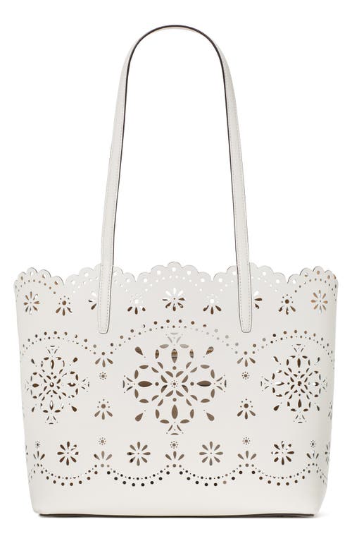 Shop Kate Spade New York Do It All Spade Floral Perforated Leather Tote